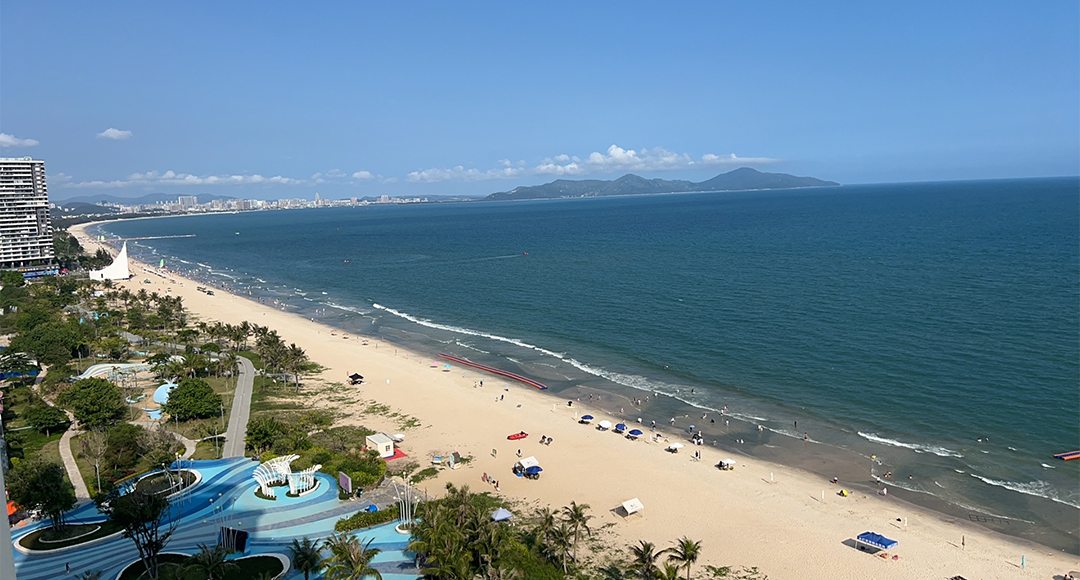 金町湾海滩与海景